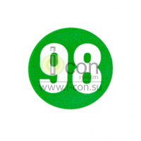 Наклейка на значок 98 (зеленый)