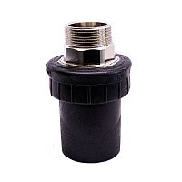 Концевое соединение 32 мм с наружной резьбой 1" Halock (нержавеющая сталь)